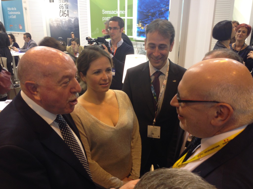 Eth sindic d'Aran Carlos Barrera damb eth H. conseller Jordi Baiget