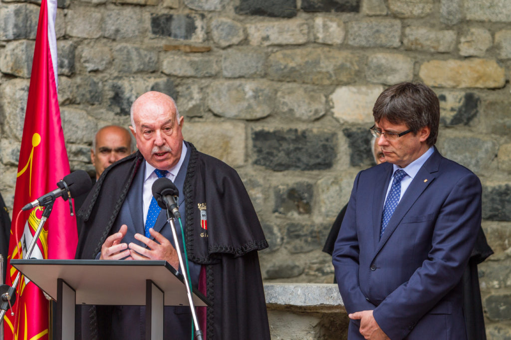 Carlos Barrera Sindico de Aran parlamentos oficiales, Carles Puigdemonet President de la Generalitat; Hesta d'Aran - Festa d'Aran, Vielha - Val d'Aran; 17/06/2016; Gorka Martinez - gkmph;