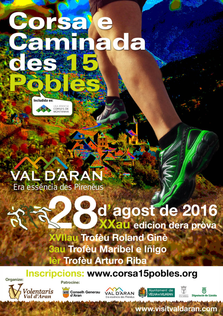 Cartell cursa 15 pobles 2016